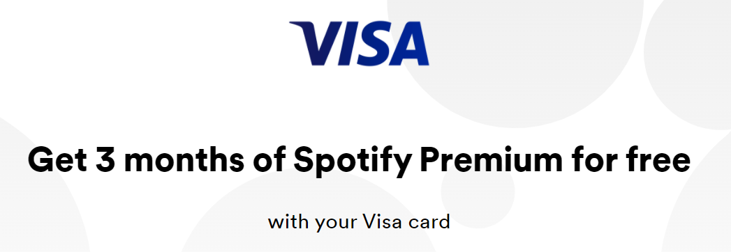 Visa Offer for Spotify Premium subscription