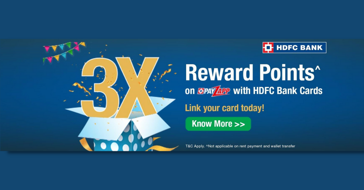 3X Rewards Payzapp HDFC Bank Credit Cards