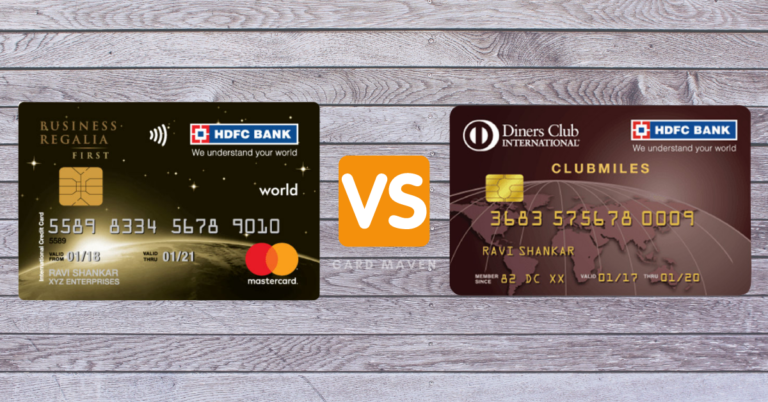 HDFC Bank Regalia First vs Diners ClubMiles