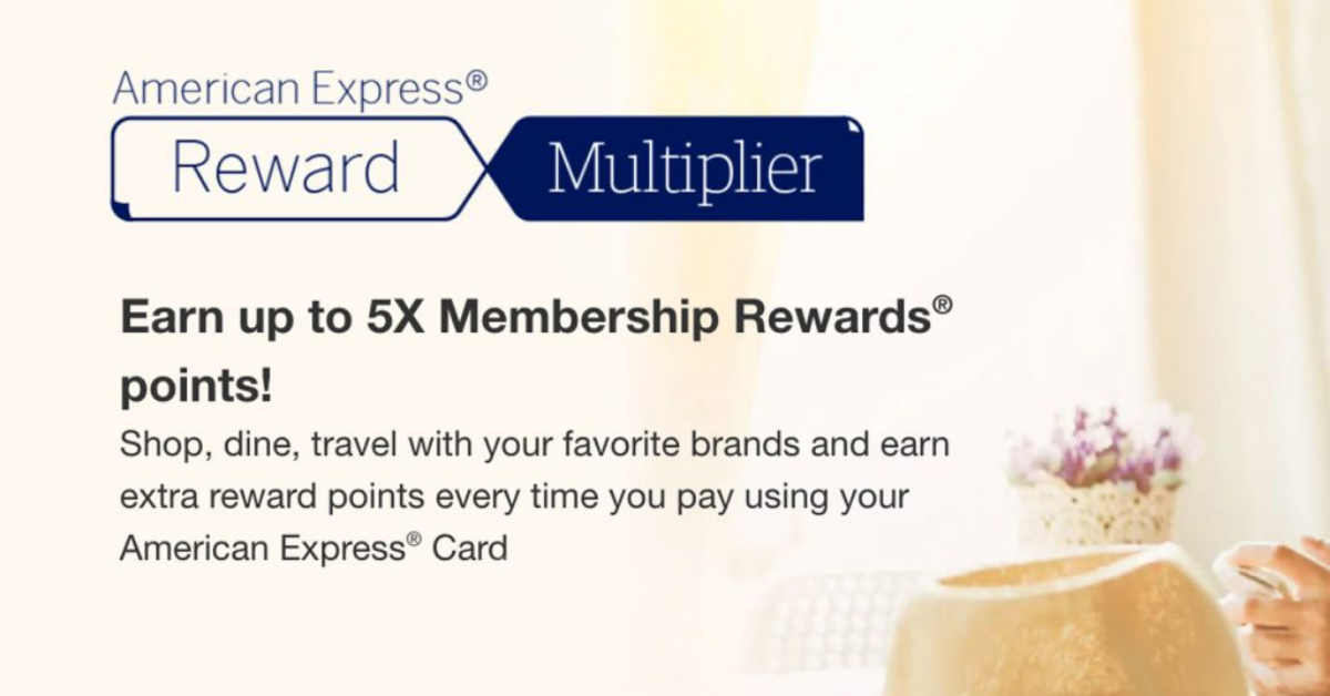 American Express Gold Charge Card - 5X on Reward Multiplier