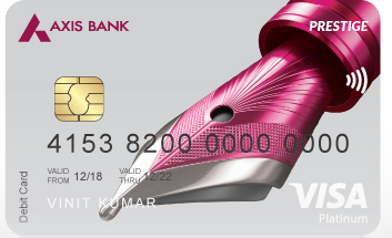 Axis Bank Prestige Debit Card - Best Debit Cards in India for Complimentary Airport Lounge Access