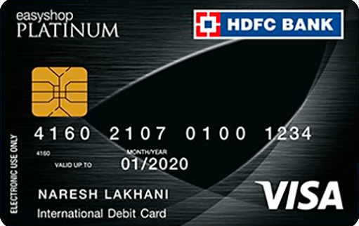 HDFC Bank Platinum Debit Card 
