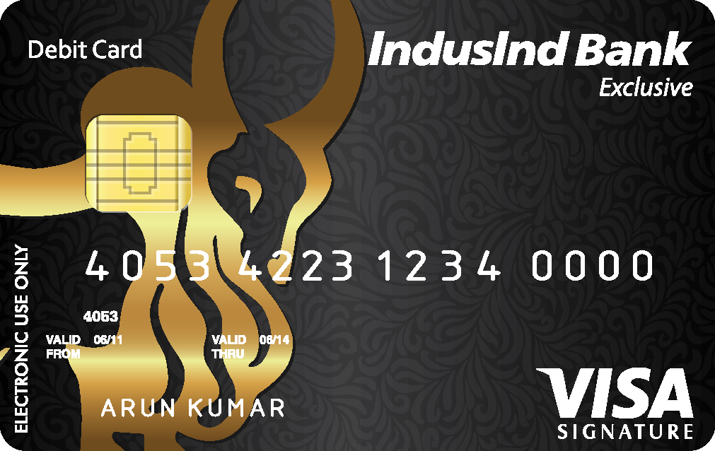 IndusInd Bank Visa Signature Exclusive Debit Card