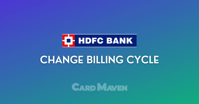 Change Billing Cycle HDFC Bank Credit Card