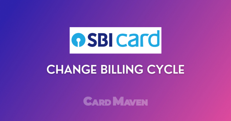 Change Billing Cycle SBI Credit Card