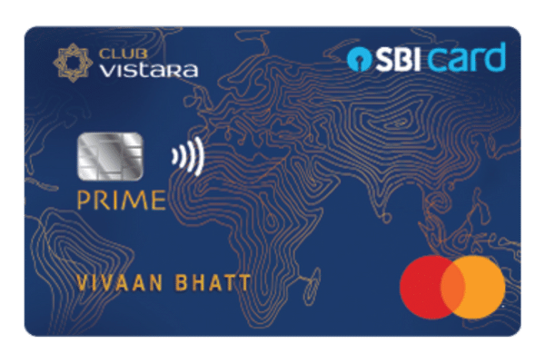 Club Vistara SBI Card PRIME - Best Credit Cards to Pay Rent