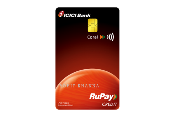 ICICI Bank Coral Credit Card - Best Rupay Credit Cards