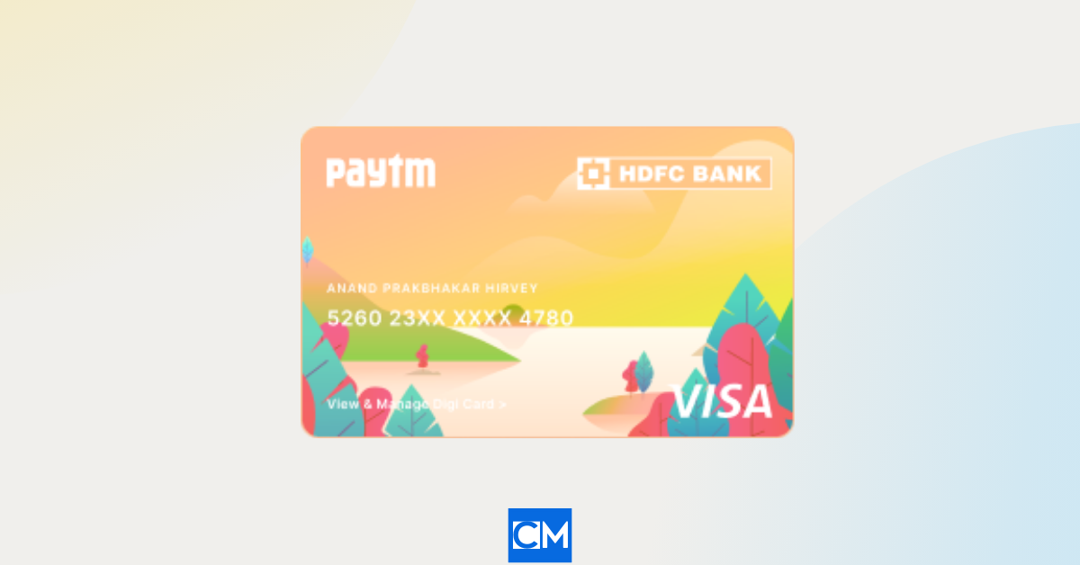 Paytm HDFC Bank Digital Credit Card